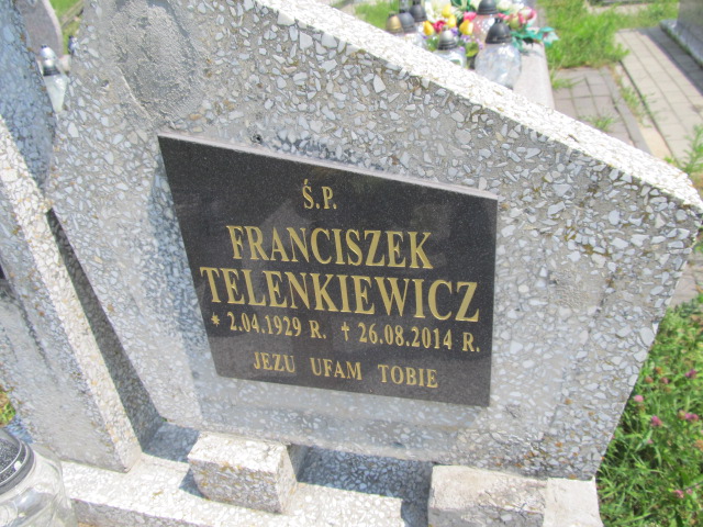 Franciszek Telenkiewicz 1929 Horyniec Zdrój - Grobonet - Wyszukiwarka osób pochowanych