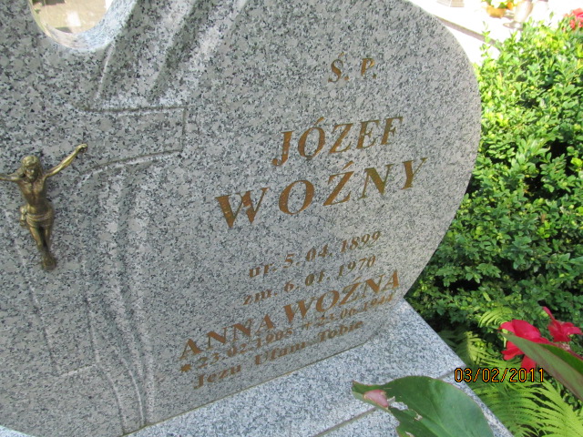 Józef Woźny 1899 Horyniec Zdrój - Grobonet - Wyszukiwarka osób pochowanych