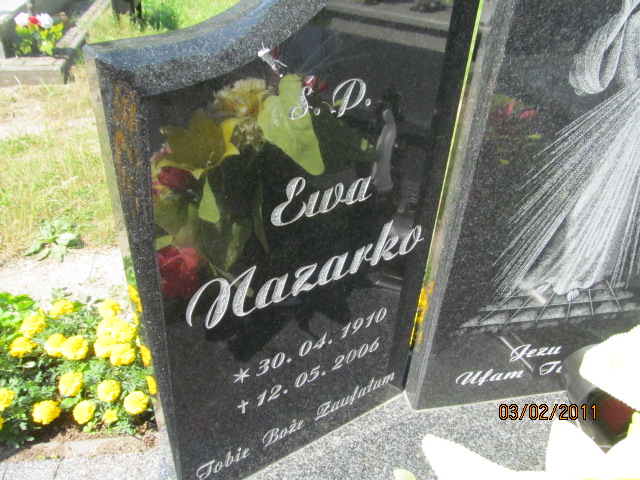 Ewa Nazarko 1910 Horyniec Zdrój - Grobonet - Wyszukiwarka osób pochowanych
