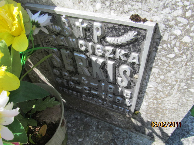 Franciszka Serkis 1915 Horyniec Zdrój - Grobonet - Wyszukiwarka osób pochowanych