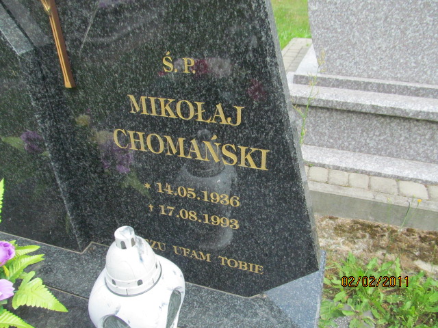 Mikołaj Chomański 1936 Horyniec Zdrój - Grobonet - Wyszukiwarka osób pochowanych