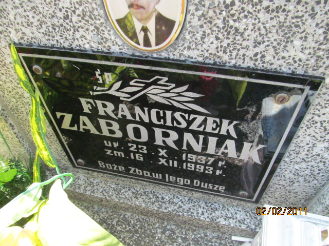 Franciszek Zaborniak 1937 Horyniec Zdrój - Grobonet - Wyszukiwarka osób pochowanych